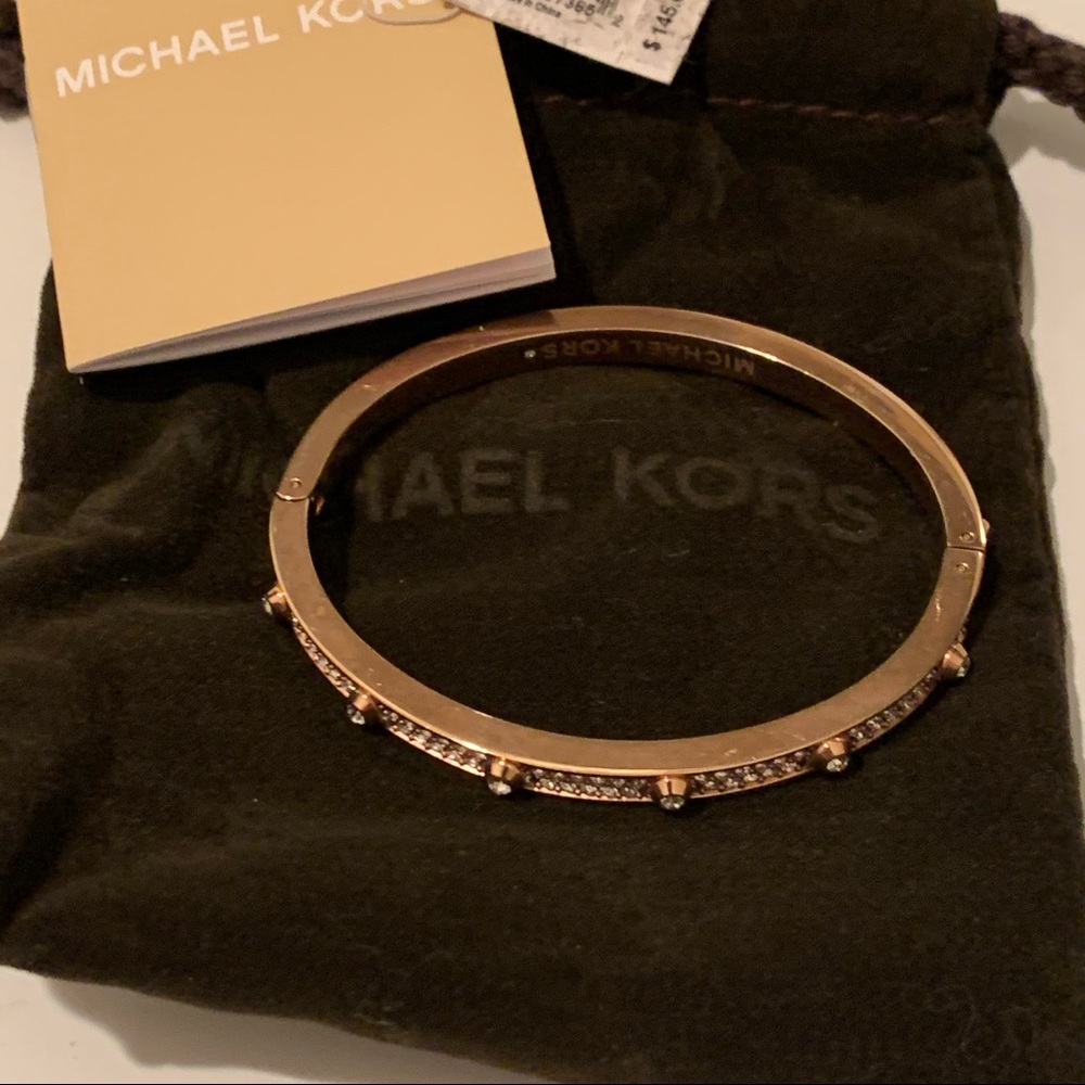 Michael Kors Astor Studded Bracelet - Rose Gold - Picture 8 of 8